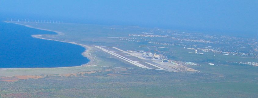 Hato International Airport, as seen from the west
