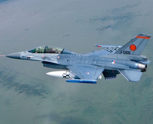 F-16 Orange Jumper in flight