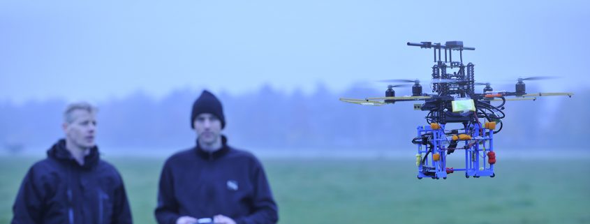 NLR's quadrocopter, a helicopter with four rotors