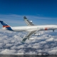 A340 laminar flow BLADE demonstrator first flight - in flight