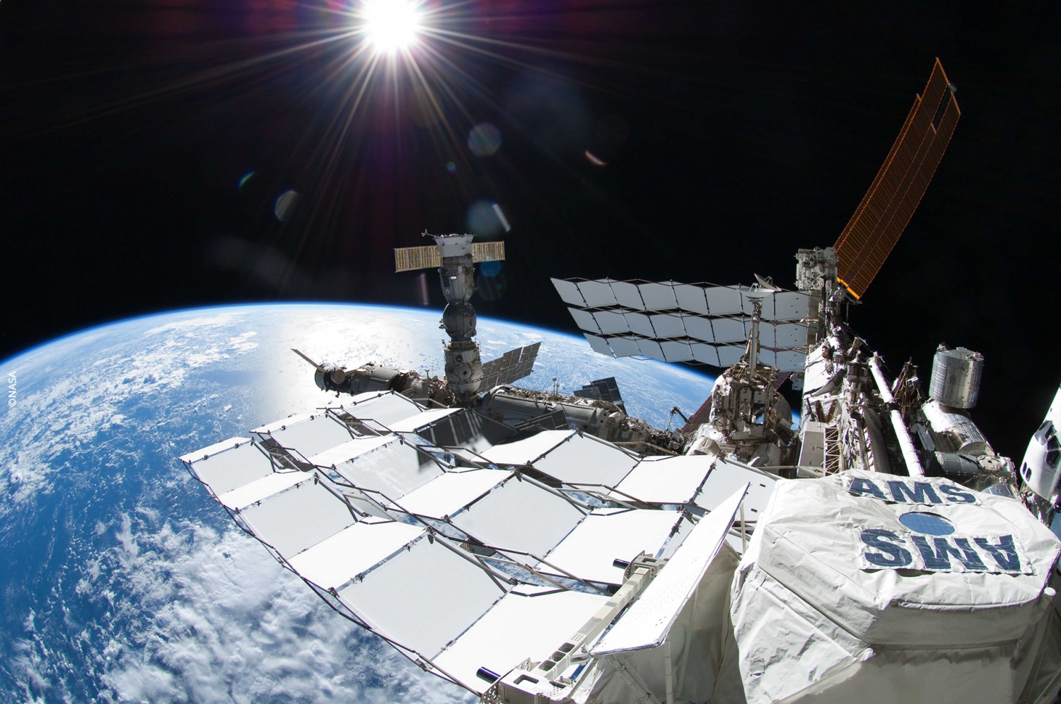 AMS on International Space Station (ISS)