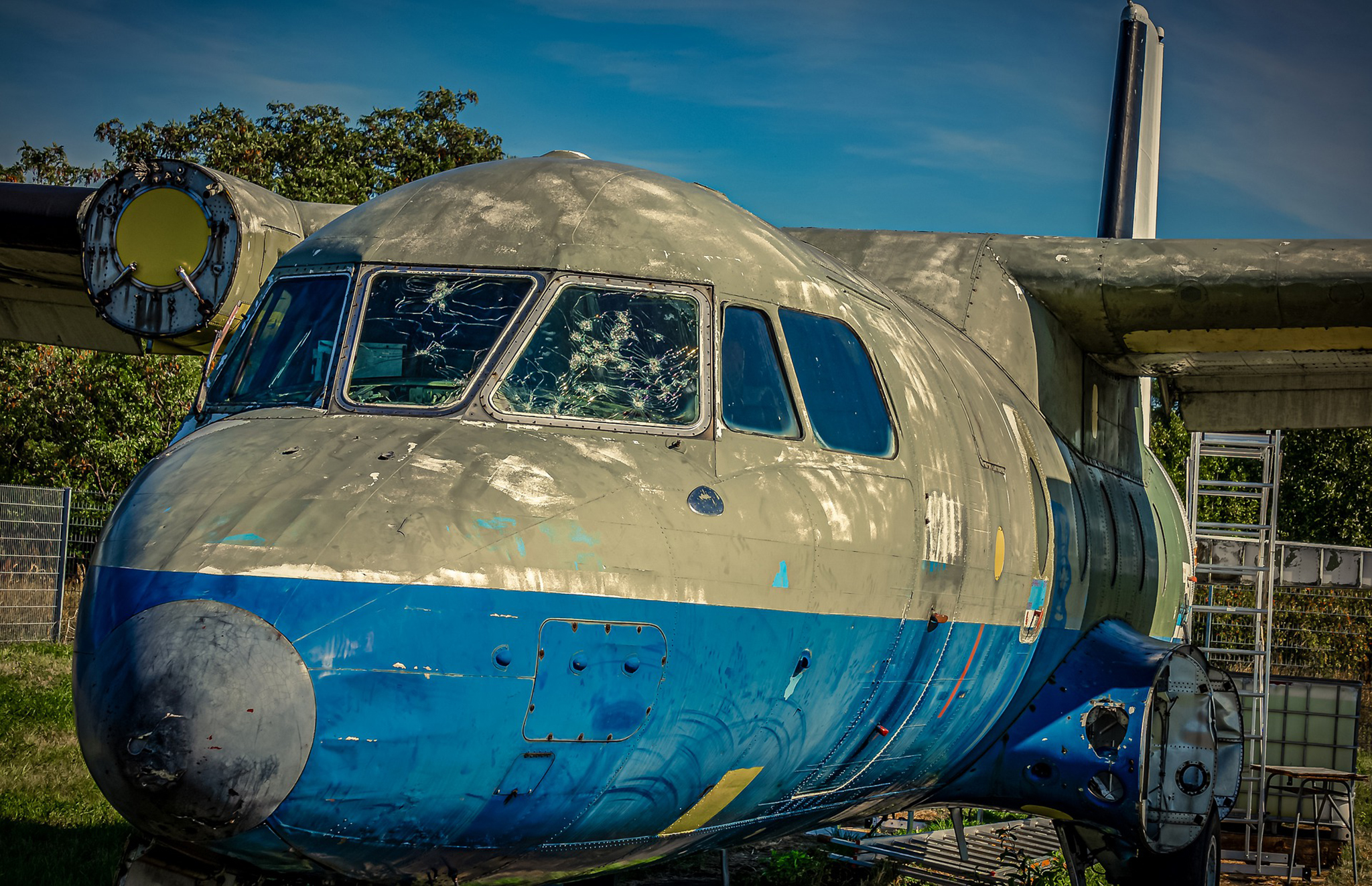 Broken airplane