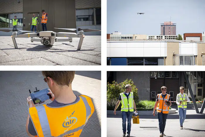 Images from the drone demo flight at NLR site in Amsterdam