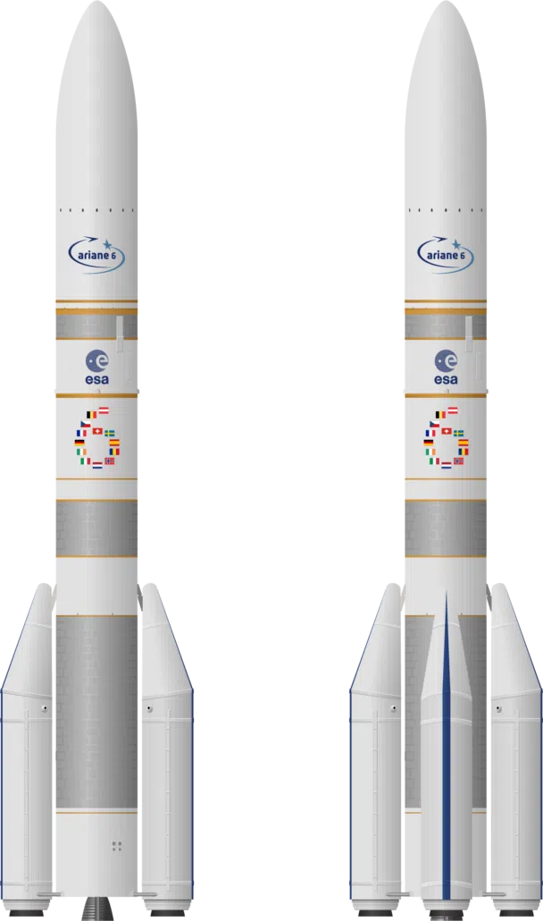 Ariane 62 and 64 European launch systems.
