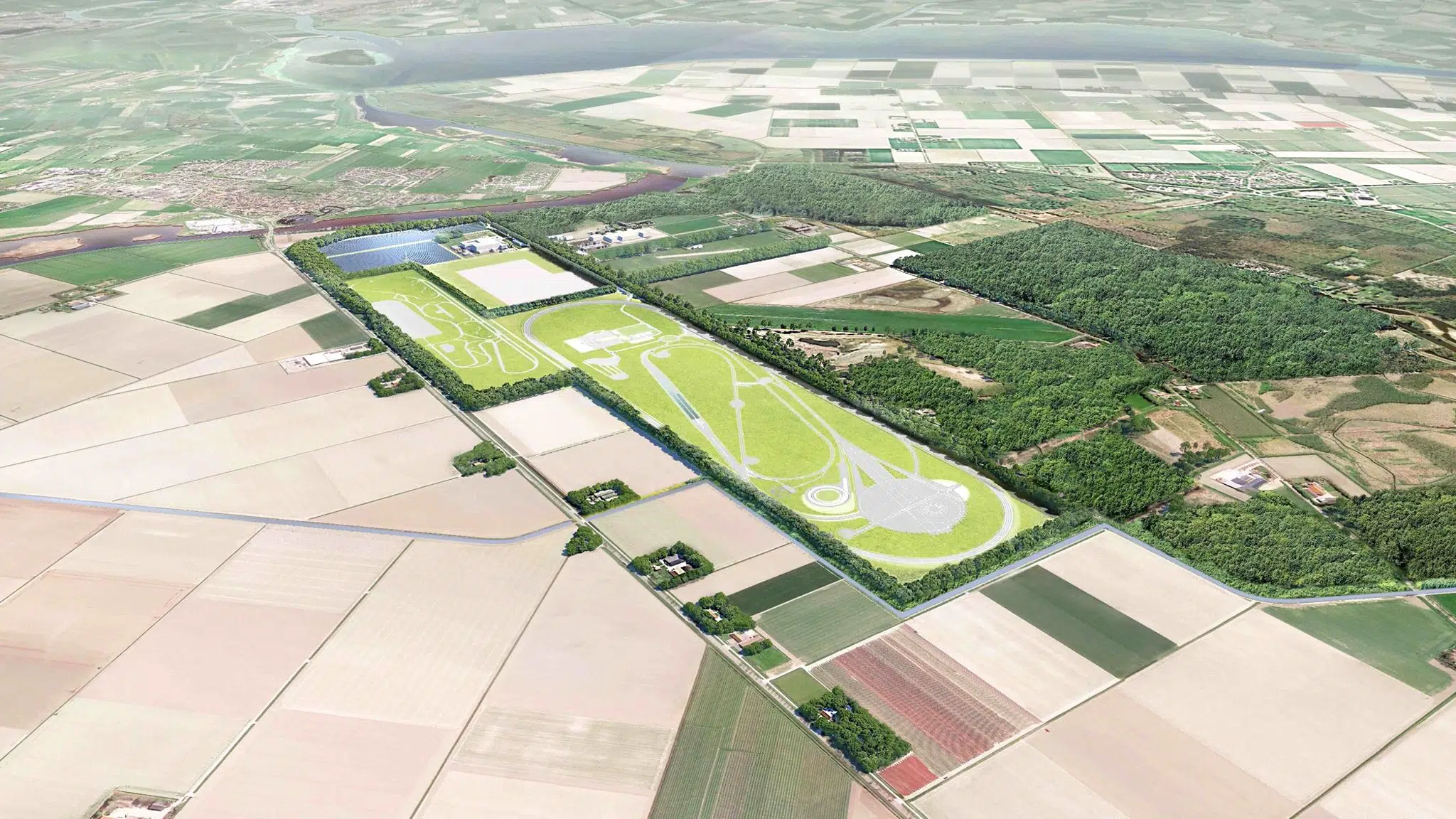 Artist impression of Mobiliteit en Infrastructuur Test Centrum (MITC)
